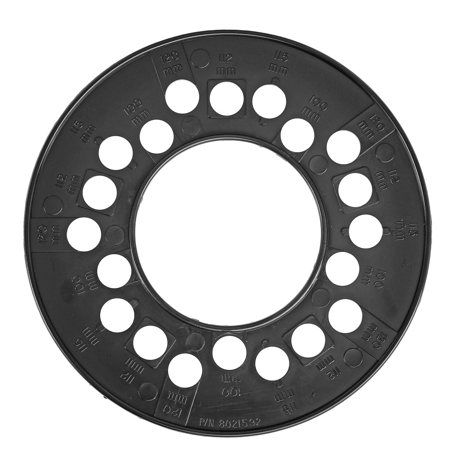 Wheel/Stud Bolt Circle Template [Metric 5-Lug]