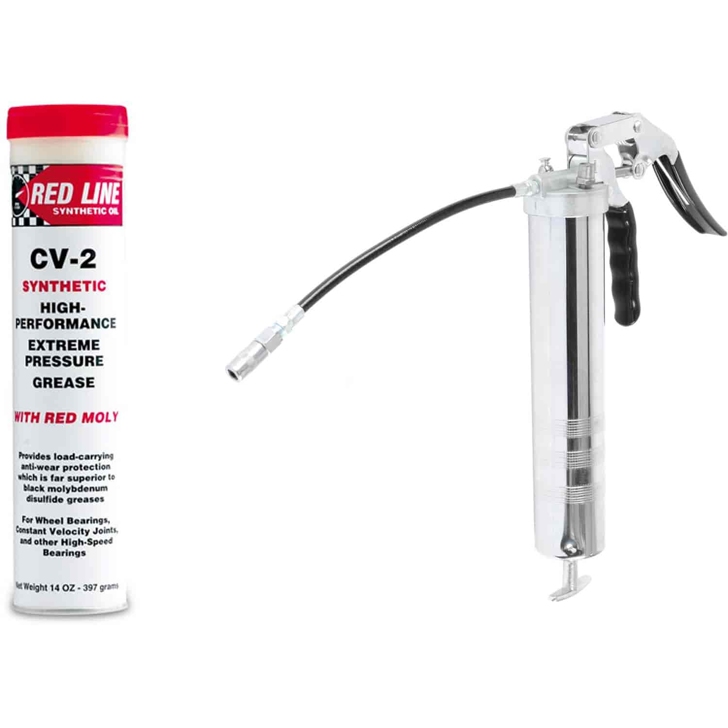 Red Line Oil CV-2 Synthetic Grease and Gun Kit