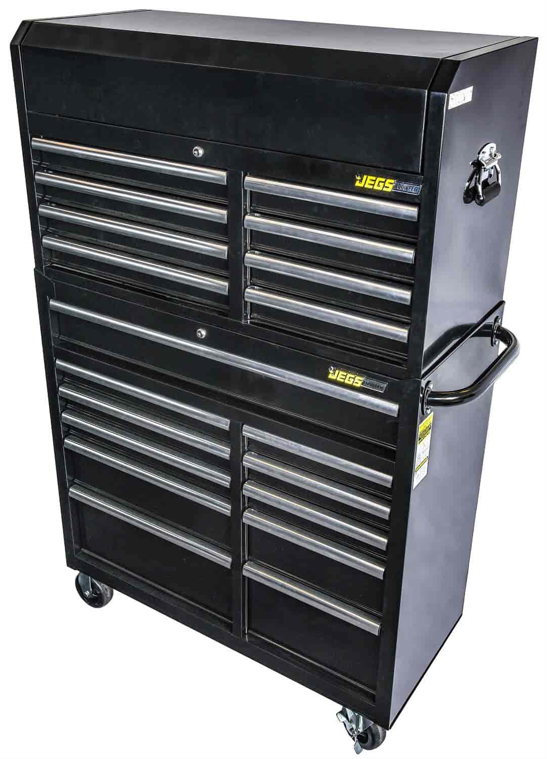 Steel Rolling Tool Cabinet and Tool Chest Kit [11-Drawer Bottom & 8-Drawer Top]