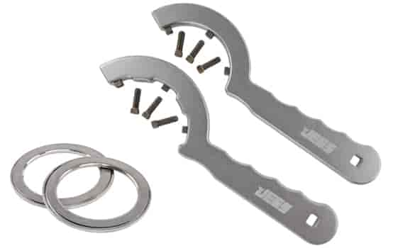 Universal Spanner Wrench Set with Thrust Bearings Billet Aluminum