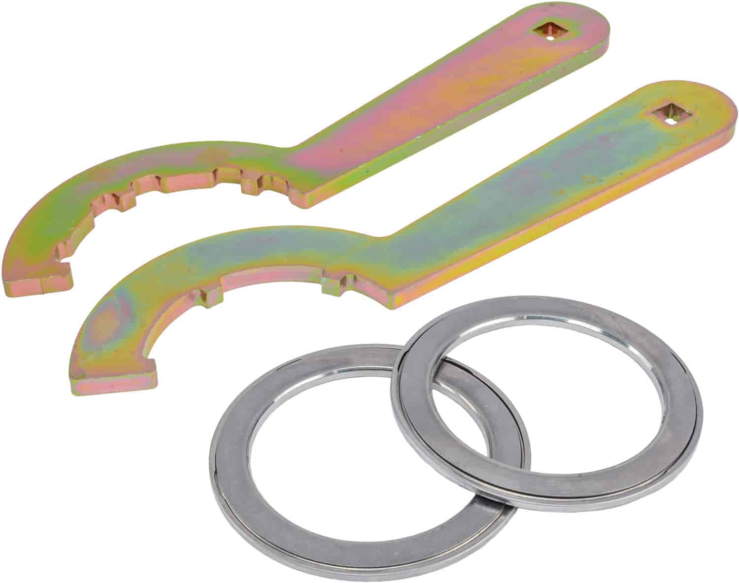 Coil-Over Spanner Wrench Set with Thrust Bearings