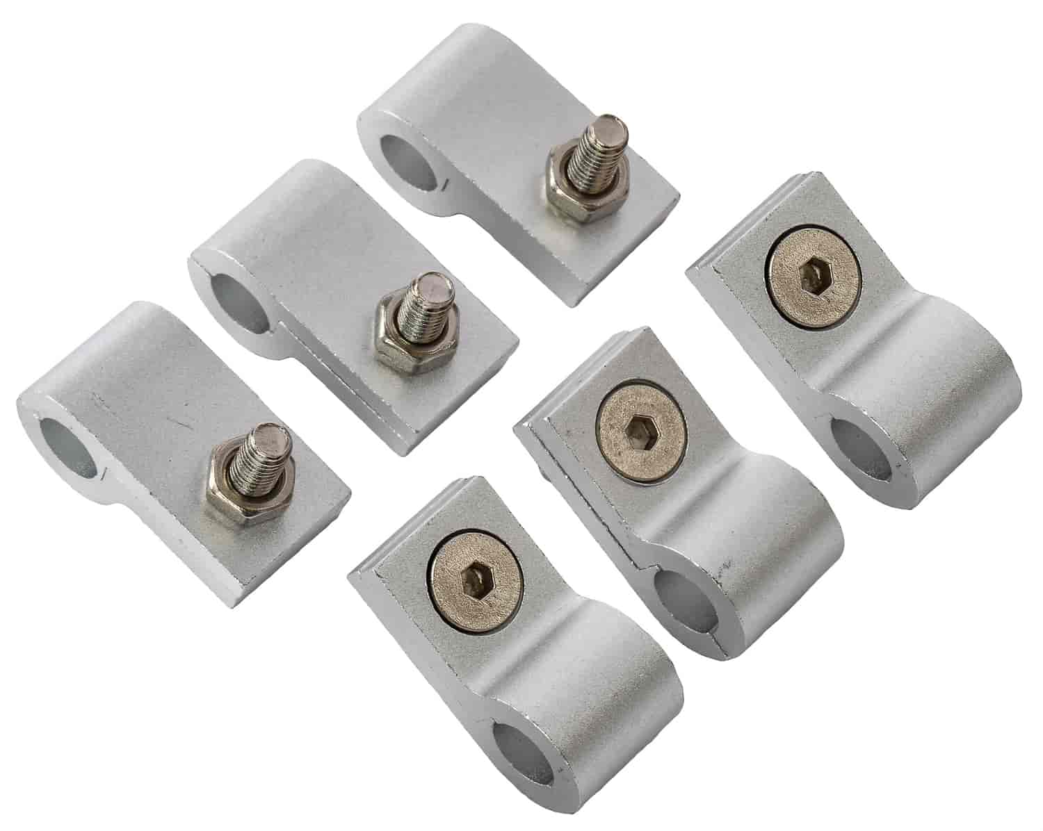 Line Clamps, 9/16 in. [6 pack, Natural Aluminum]