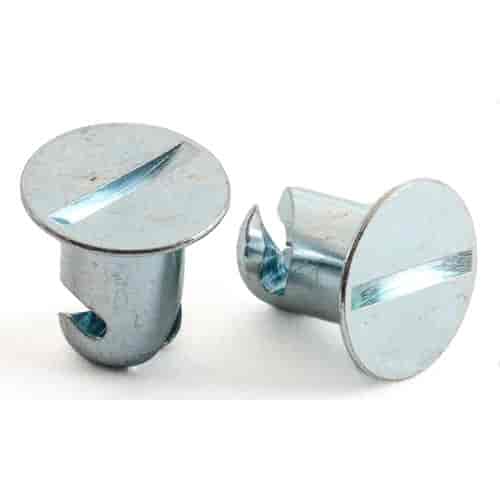 Quarter-Turn Fastener Buttons 3/8 in. Slotted Flush-Head