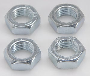 Zinc Plated Steel Jam Nuts 3/8"-24 LH