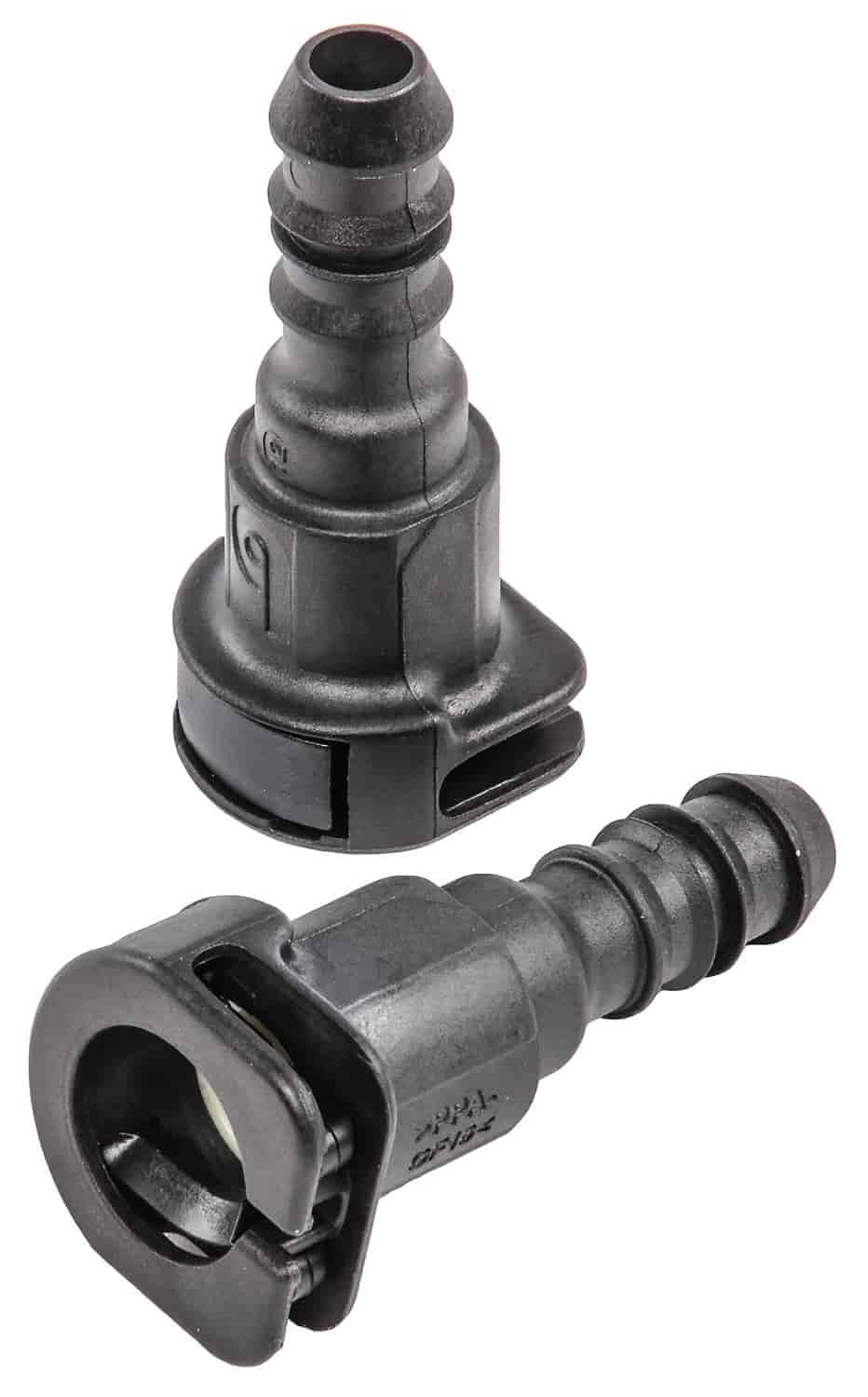 JEGS 82887 Fuel Line Connectors 3/8 in. Female x 3/8 in. male to Fuel Line Strai