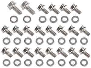 Hex Head Serrated Flange Stainless Steel Oil Pan Bolts BB-Chevy
