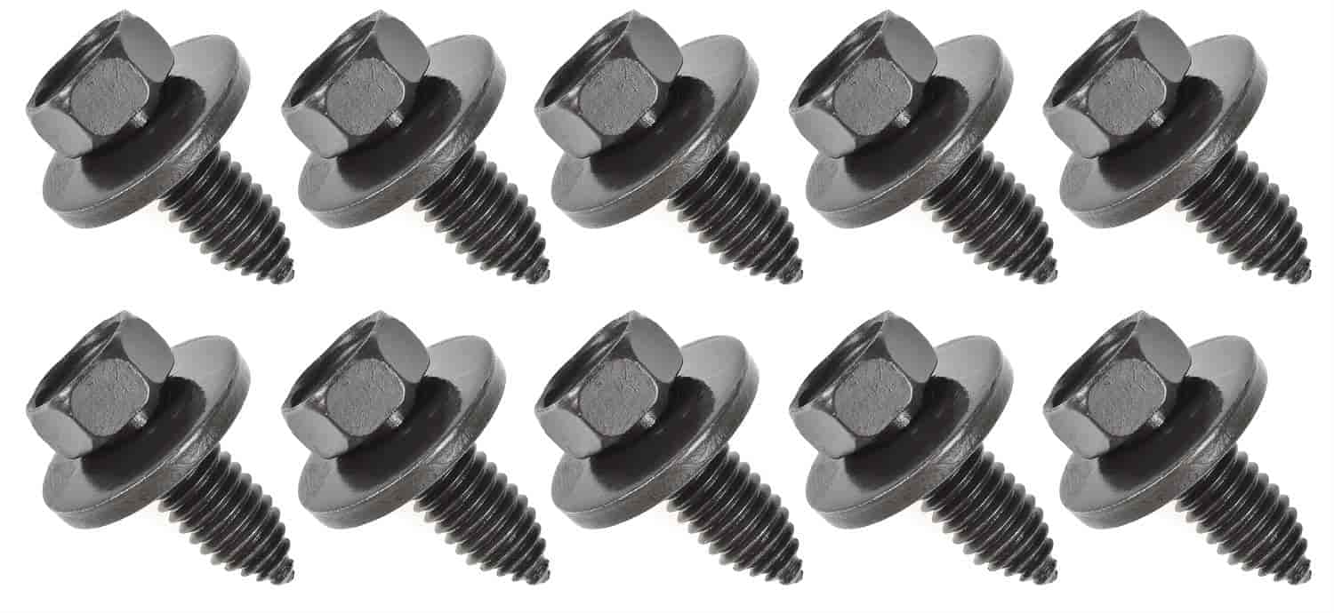 Body Bolt, GM Style 3/8 in.-16 x 1 in. [9/16 in. Indented Hex Head with Loose Washer]