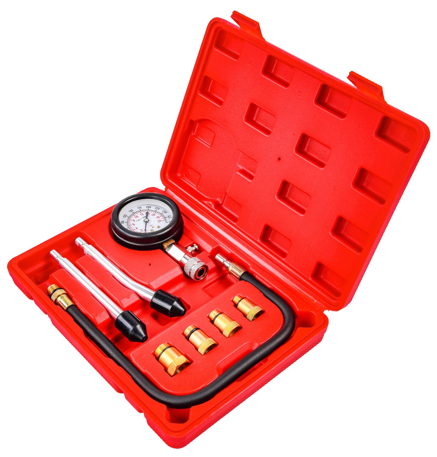 Compression Tester Kit, 8 Piece, 0-300 PSI