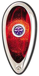 1939 Ford Style Tail Light with Blue Dot Incandescent Bulb