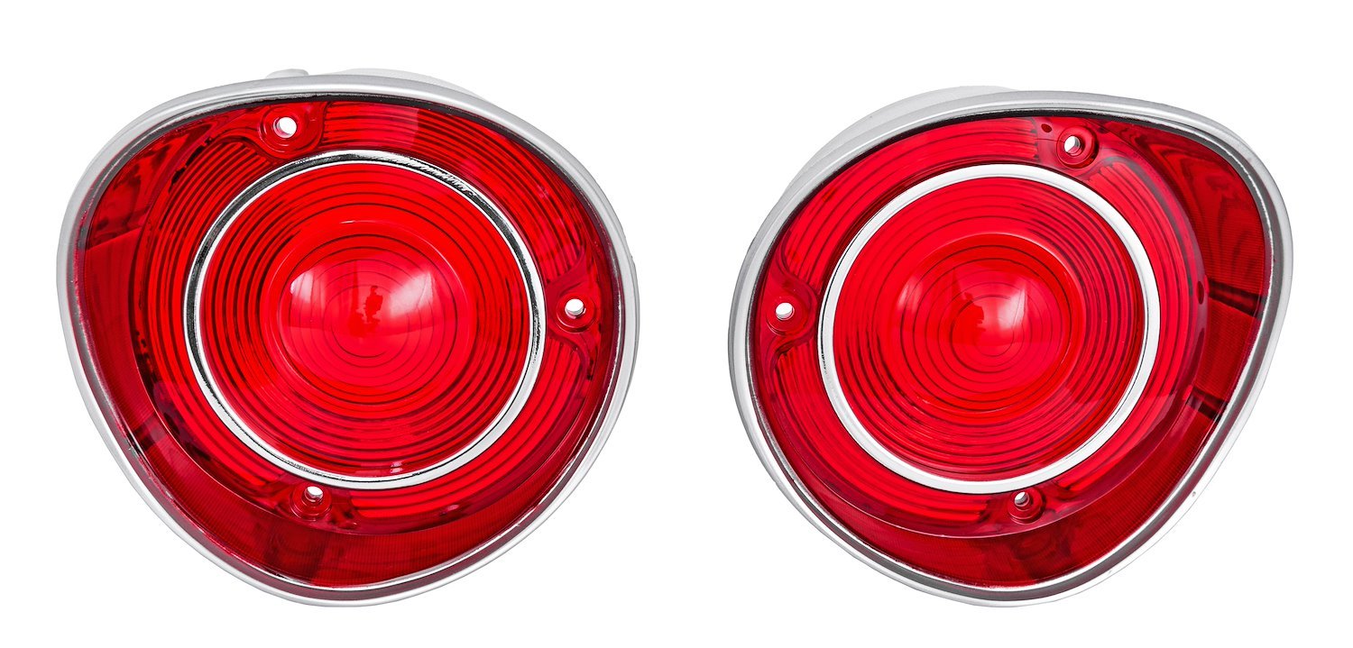 Tail Light Lenses for 1971 Chevy Chevelle [With Trim]