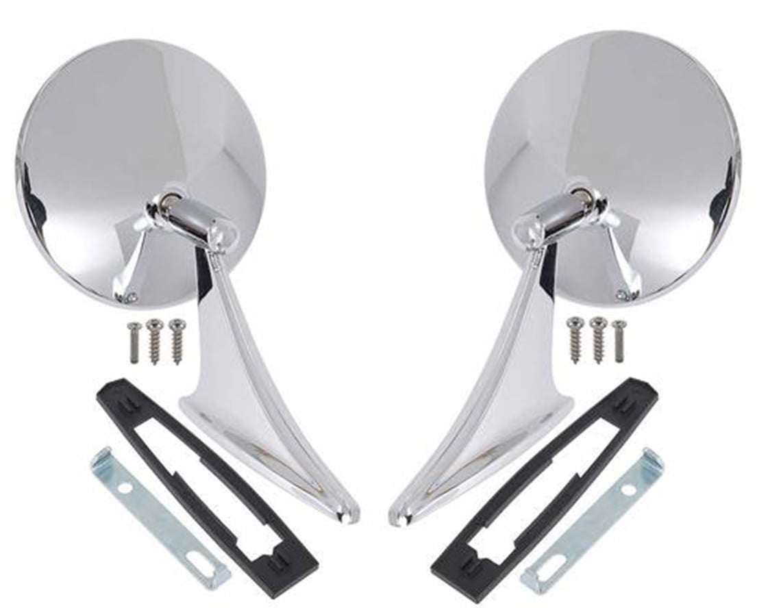 Side View Mirror Set Fits Select 1966-1974 Chevrolet Cars [Left and Right Side]