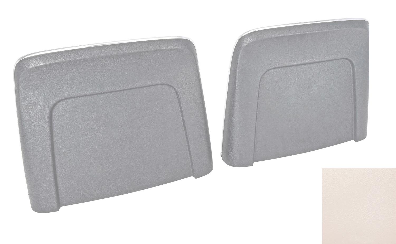 Bucket Seat Backs Fits Select 1966 GM Models [White, Pair]