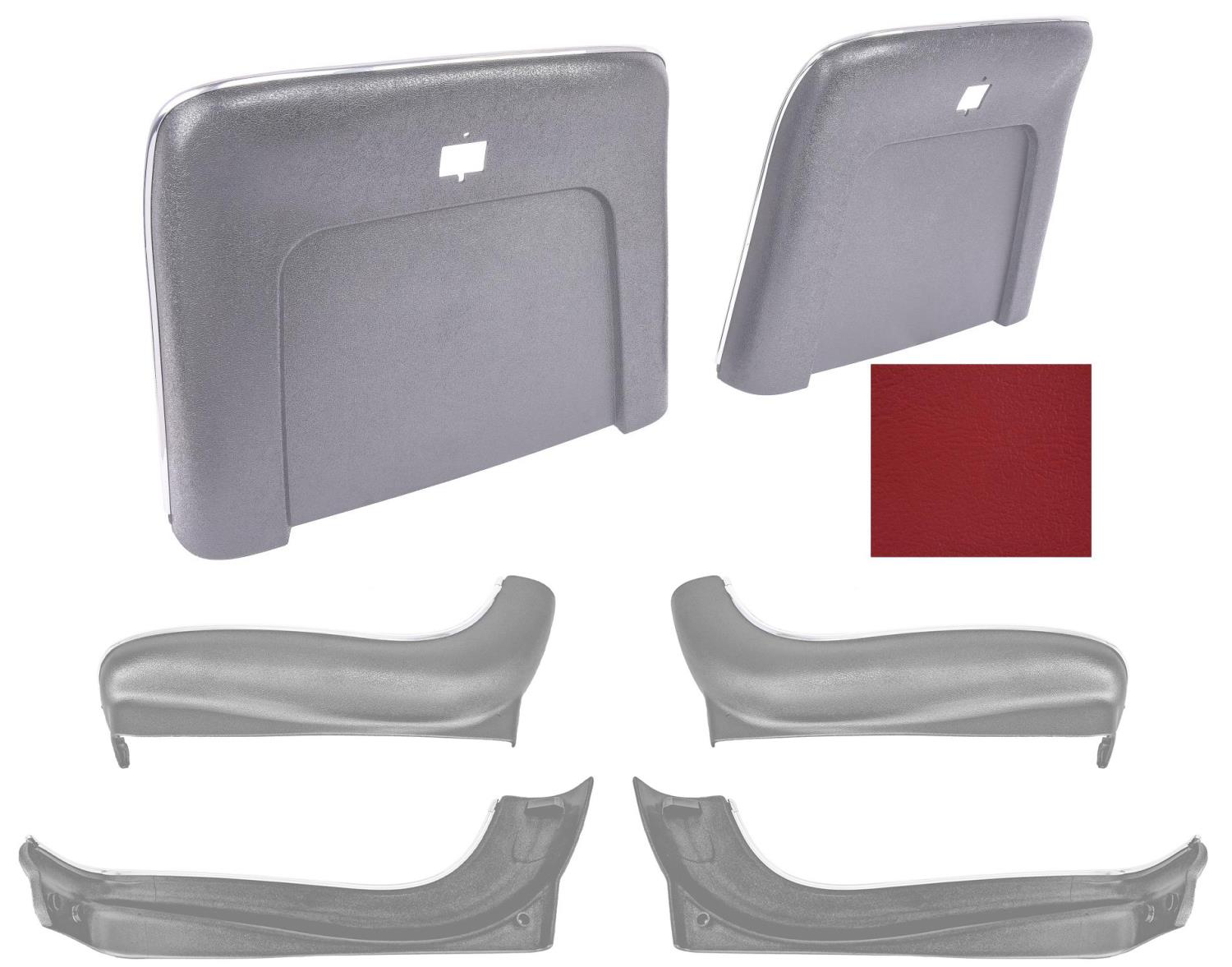 Seat Backs & Sides Kit Fits Select 1969-1972 GM Models [Red]