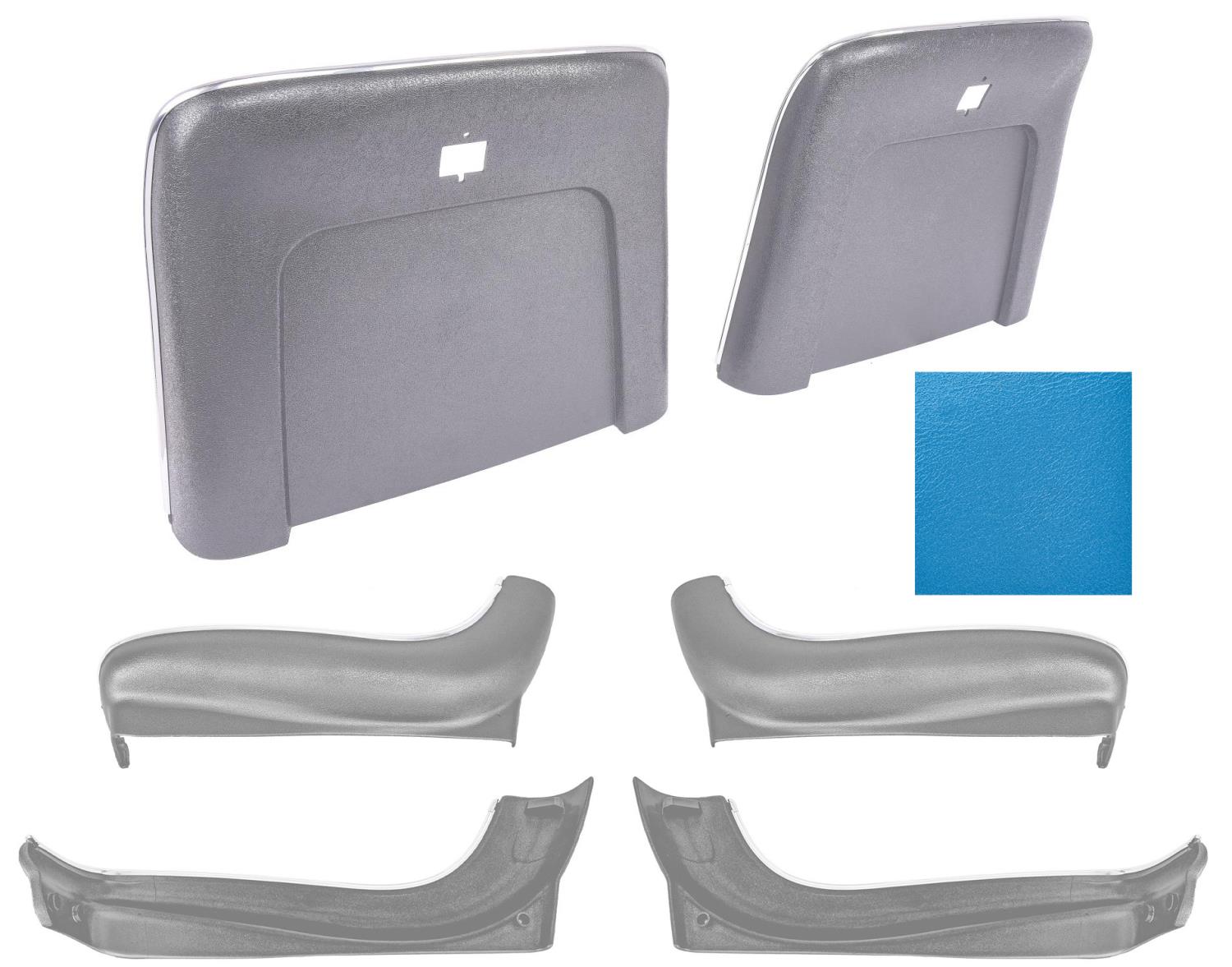 Seat Backs & Sides Kit Fits Select 1969-1972 GM Models [Bright Blue]