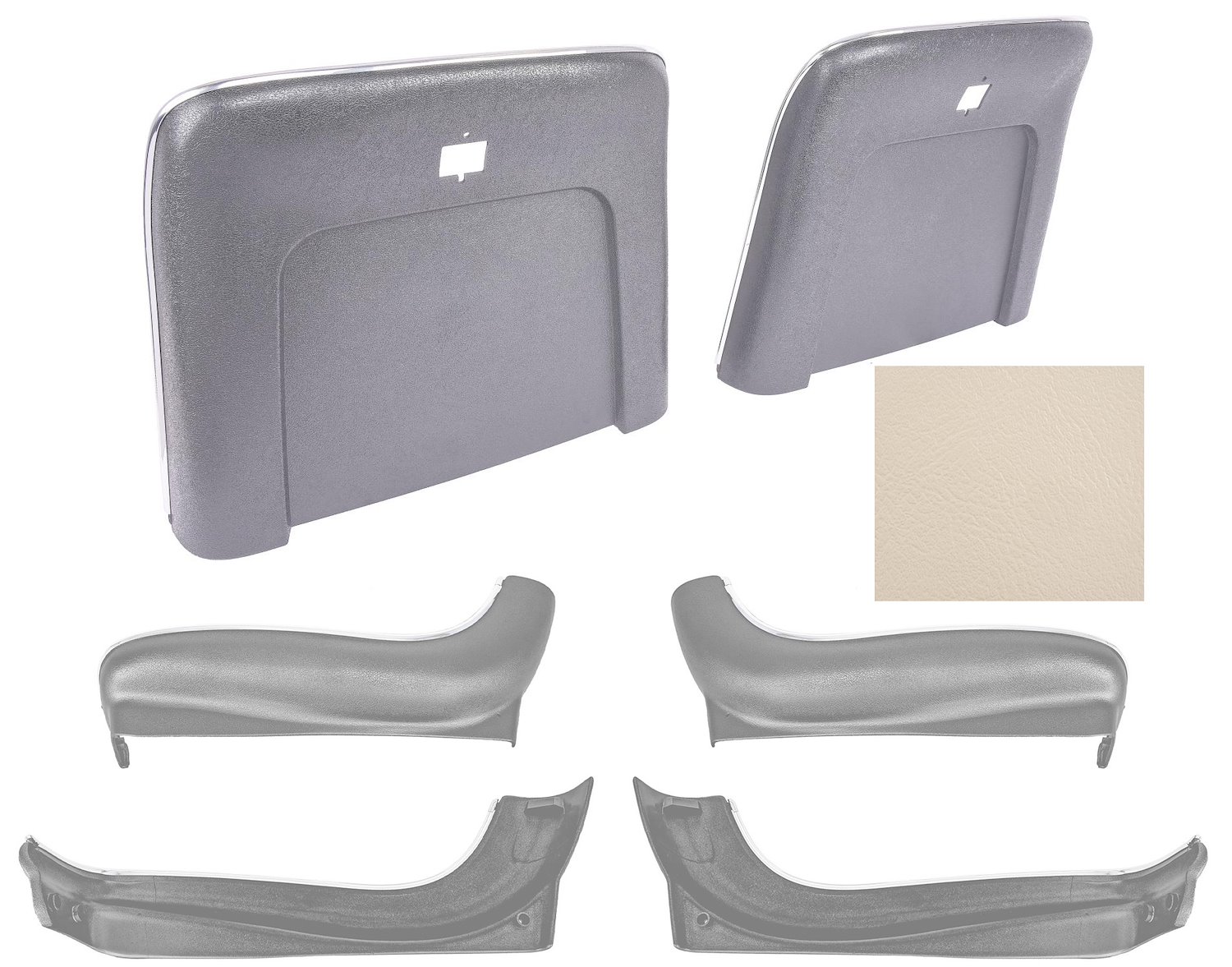 Seat Backs & Sides Kit Fits Select 1969-1972