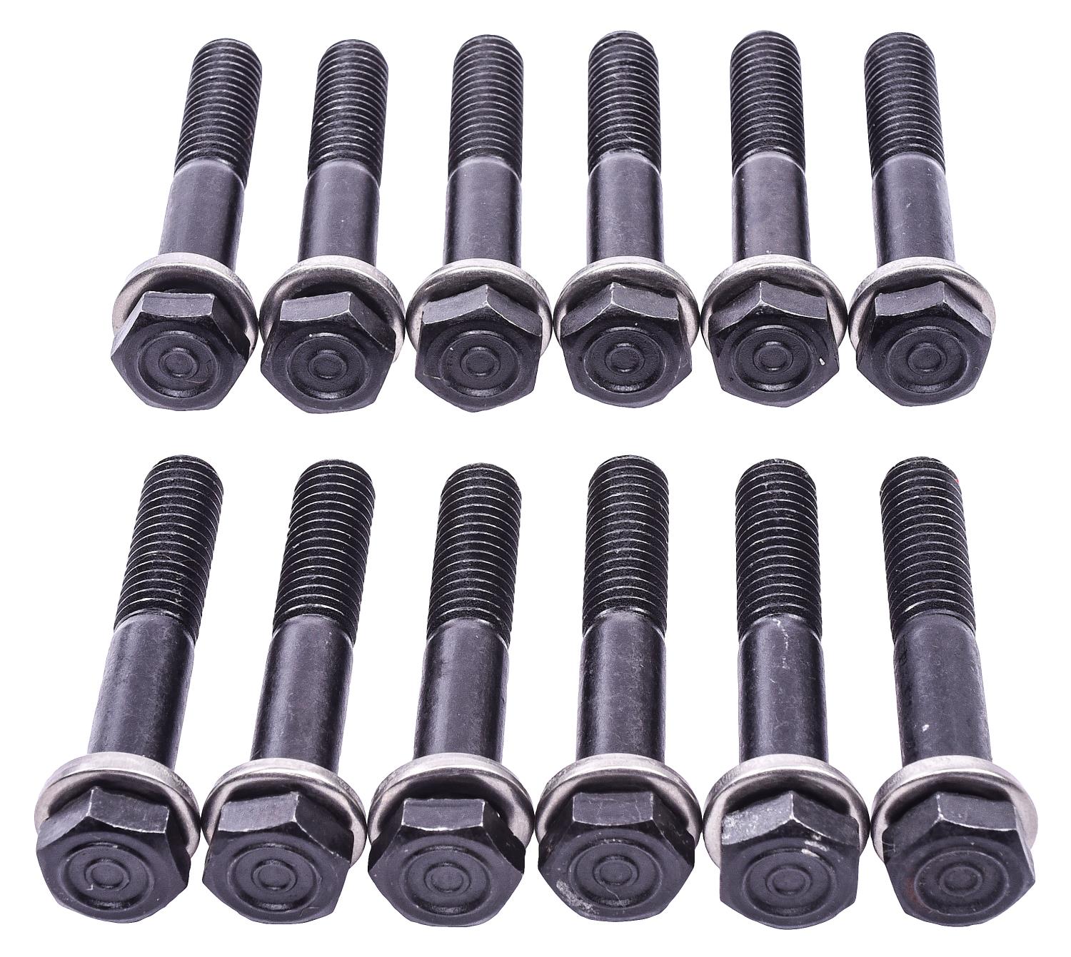 JEGS 90636: Exhaust Manifold Bolt Kit 1967-1978 Small Block Chevy Engines  Size: 3/8 in.-16 x 1/4 in. UHL Black Phosphate Finish Includes:  (12) Bolts, (12) Washers JEGS