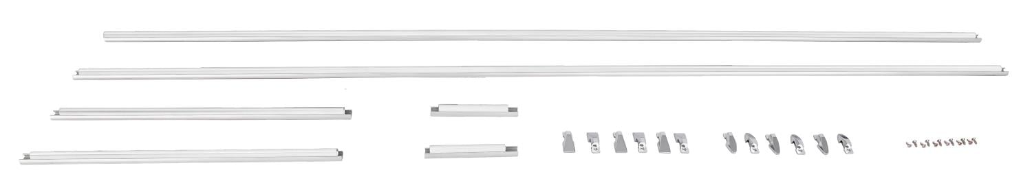 Body Side Molding Set for Select 1970-1987 GM Models [White, 6-Piece]