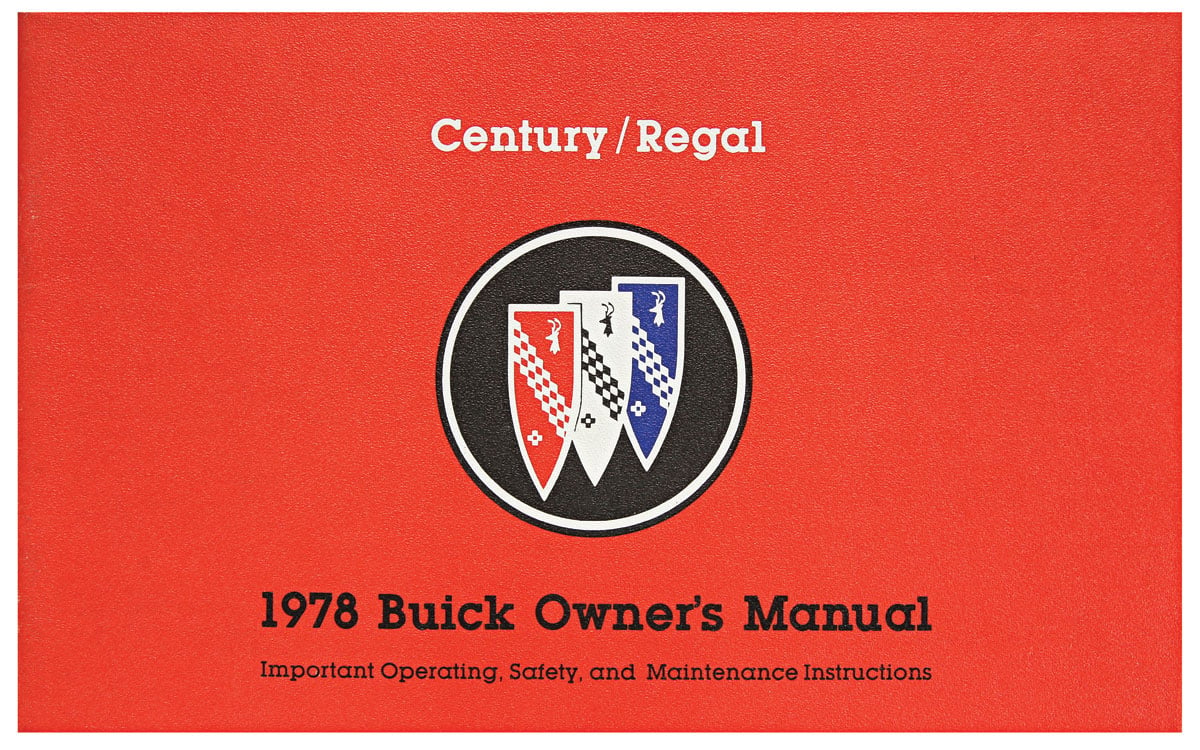 Owner's Manual for 1978 Buick Century, Regal [Original