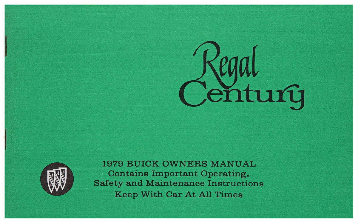 Owner's Manual for 1979 Buick Century, Regal [Original