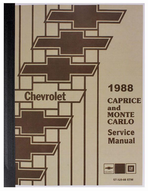 Chassis Service Manual for 1988 Chevrolet Caprice and