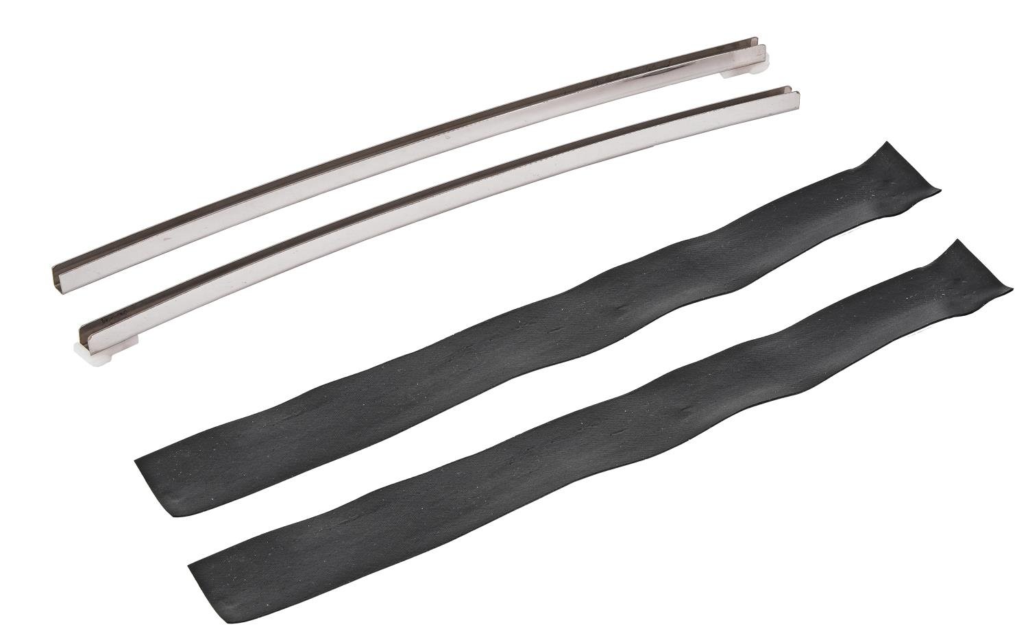 Vertical Quarter Glass Window Channel Guides for 1964-1972