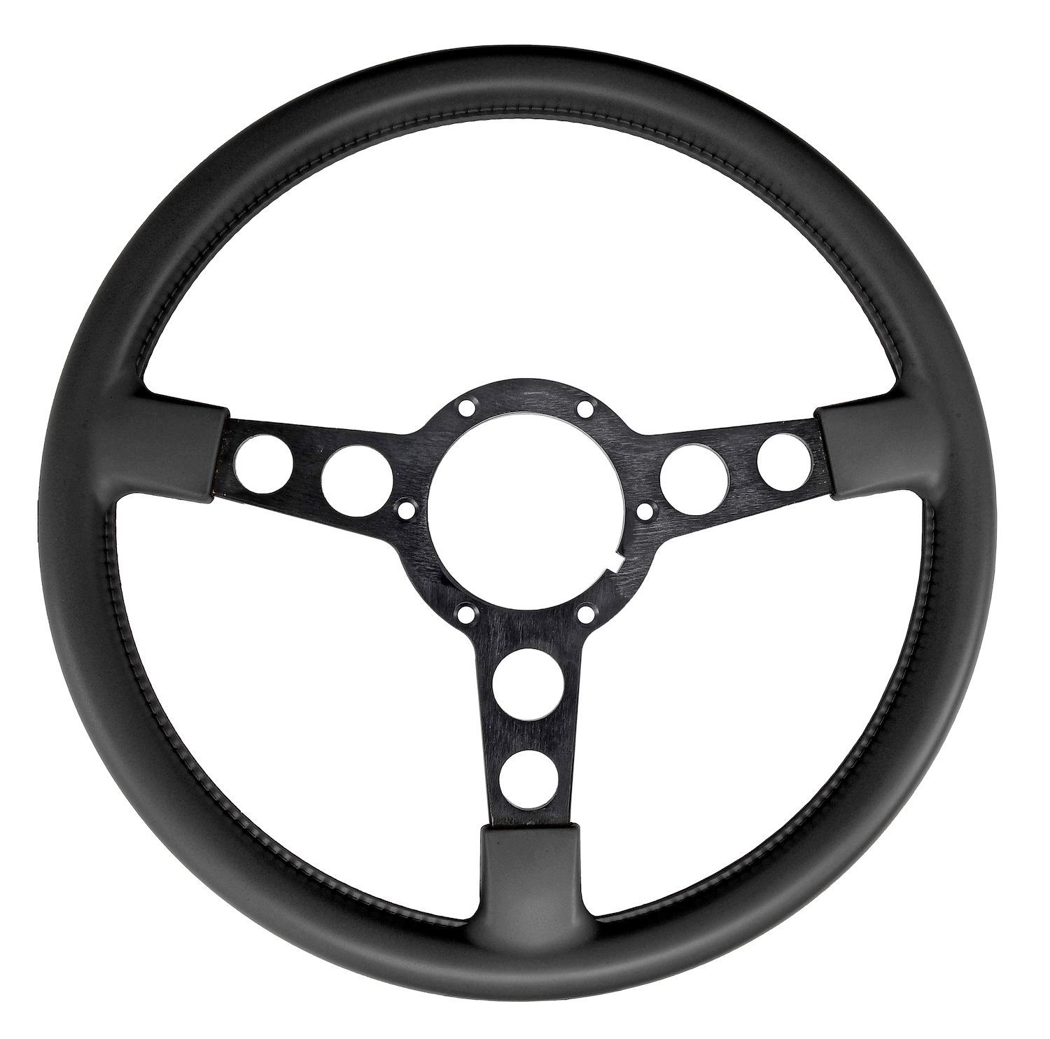 Formula Steering Wheel for 1970-1981 Pontiac Firebird Trans AM [Black 3-Spoke w/Black Grip]