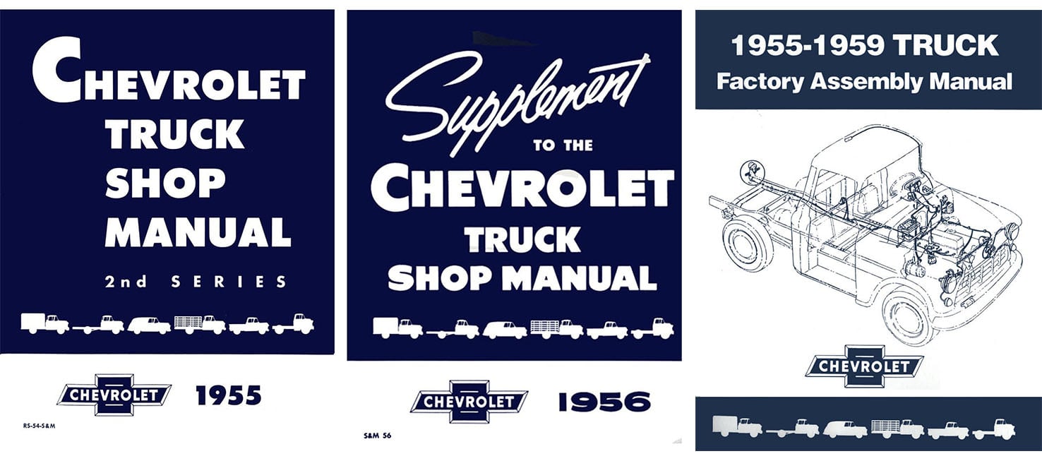 Shop and Assembly Manual Set for 1955 2nd Series and 1956 Chevrolet Trucks