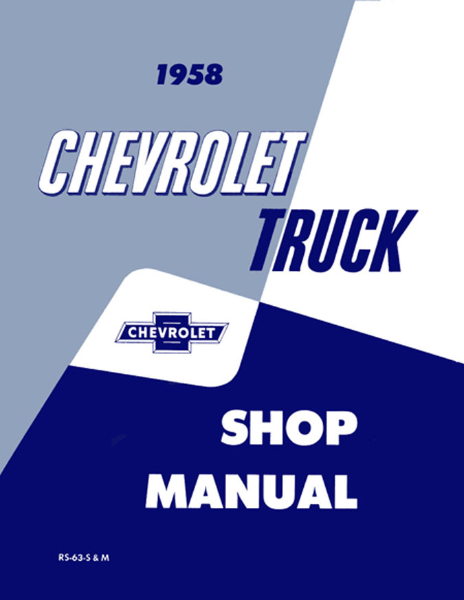 Shop Manual for 1958 Chevrolet Trucks