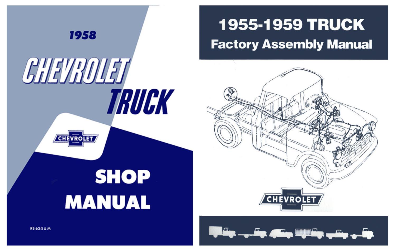 Shop and Assembly Manual Set for 1958 Chevrolet Trucks