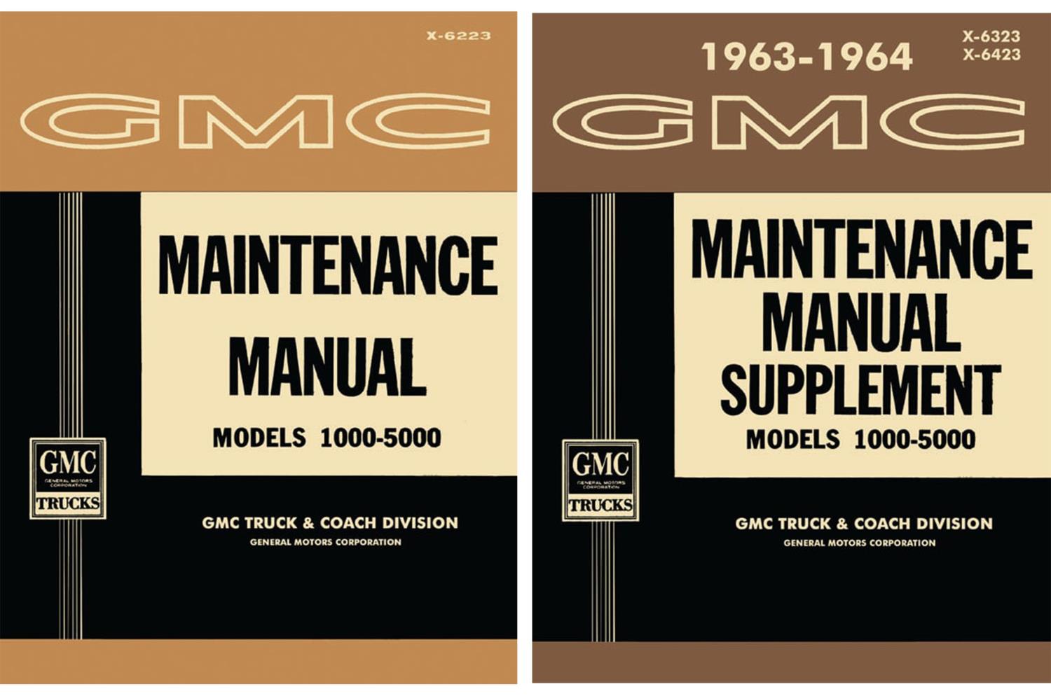 Shop and Supplement Manual Set for 1962-1964 GMC