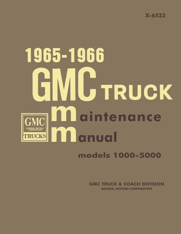 Shop Manual for 1965-1966 GMC Trucks