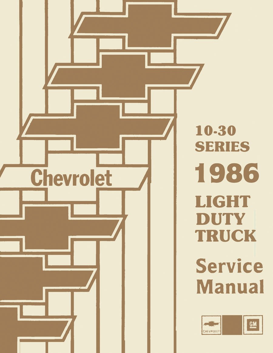 Shop Manual for 1986 Chevrolet Trucks