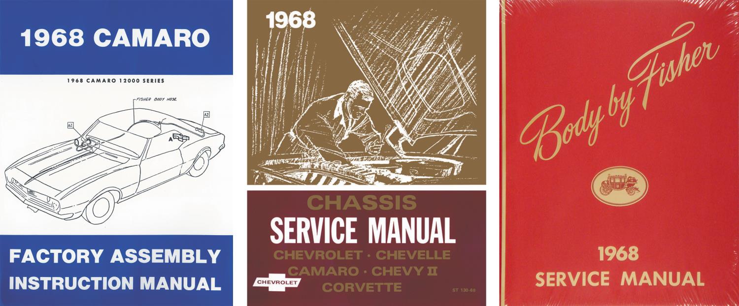 Shop Manual Set for 1968 Chevrolet Camaro