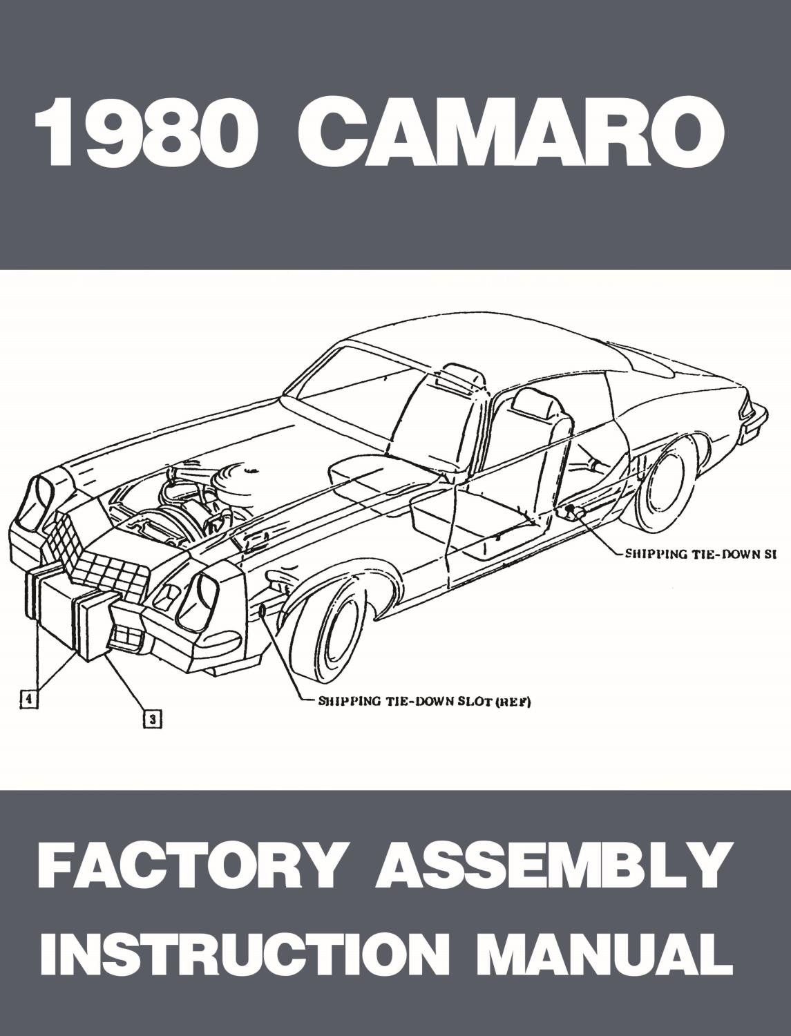 Factory Assembly Instruction Manual for 1980 Chevrolet Camaro