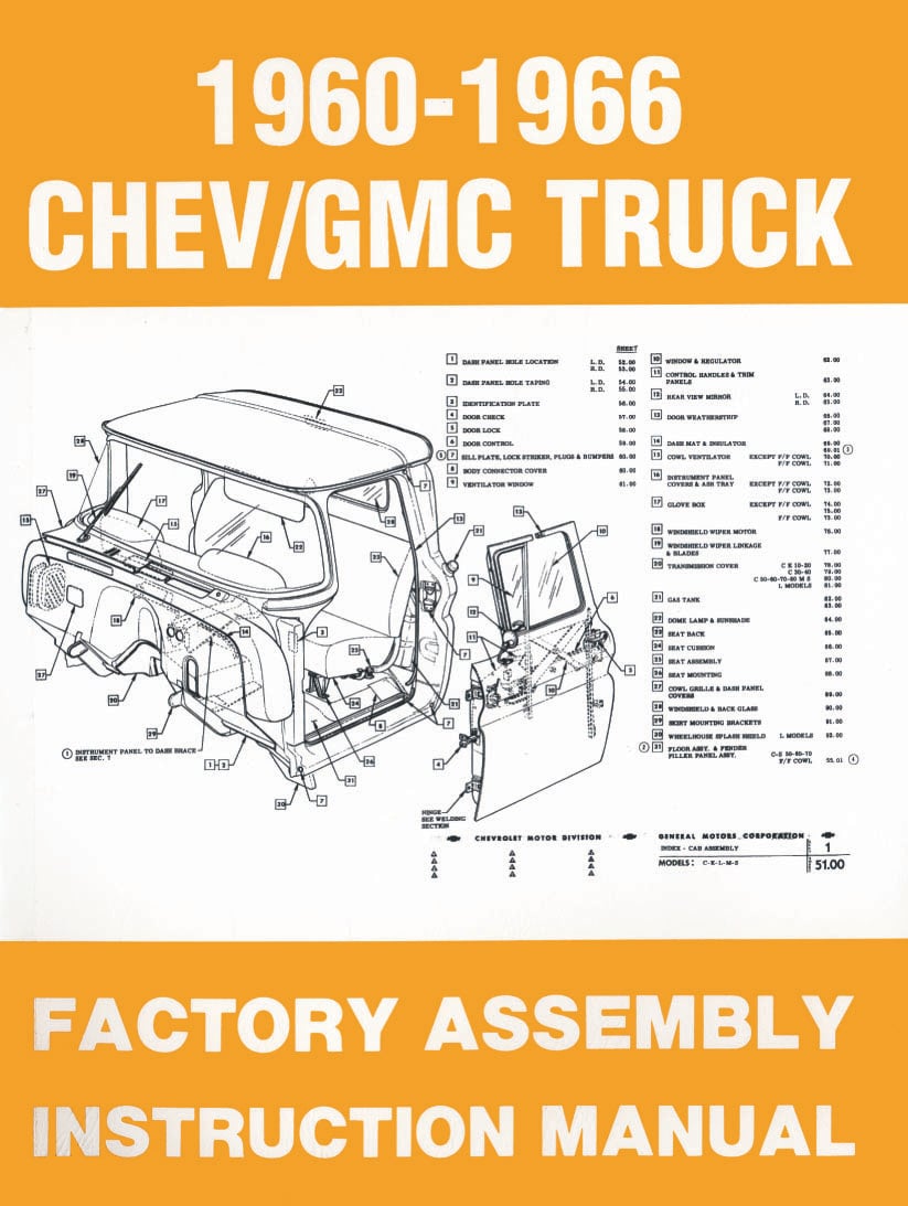Assembly Manual for 1960-1966 Chevrolet & GMC Trucks