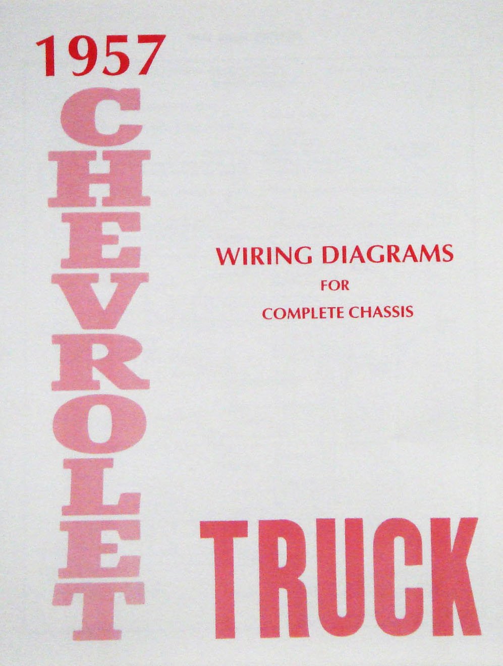 Wiring Diagram Manual for 1957 Chevrolet Truck