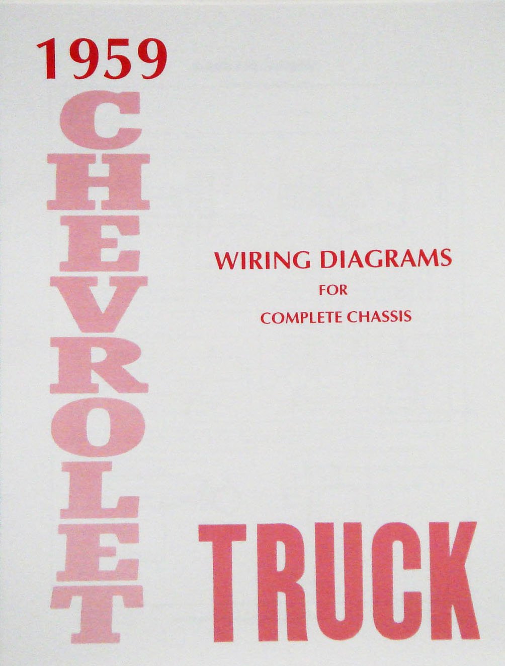 Wiring Diagram Manual for 1959 Chevrolet Truck