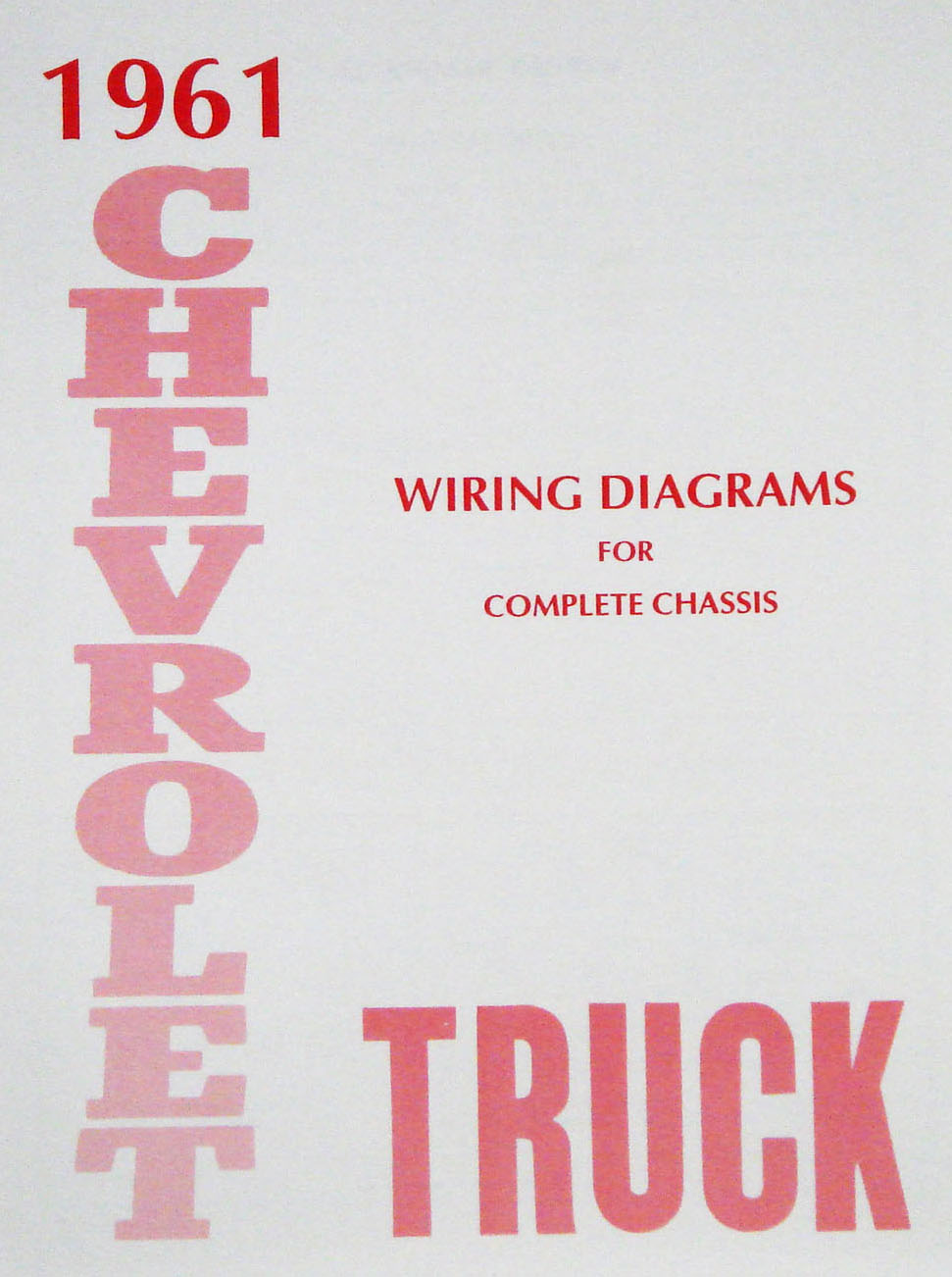 Wiring Diagram Manual for 1961 Chevrolet Truck