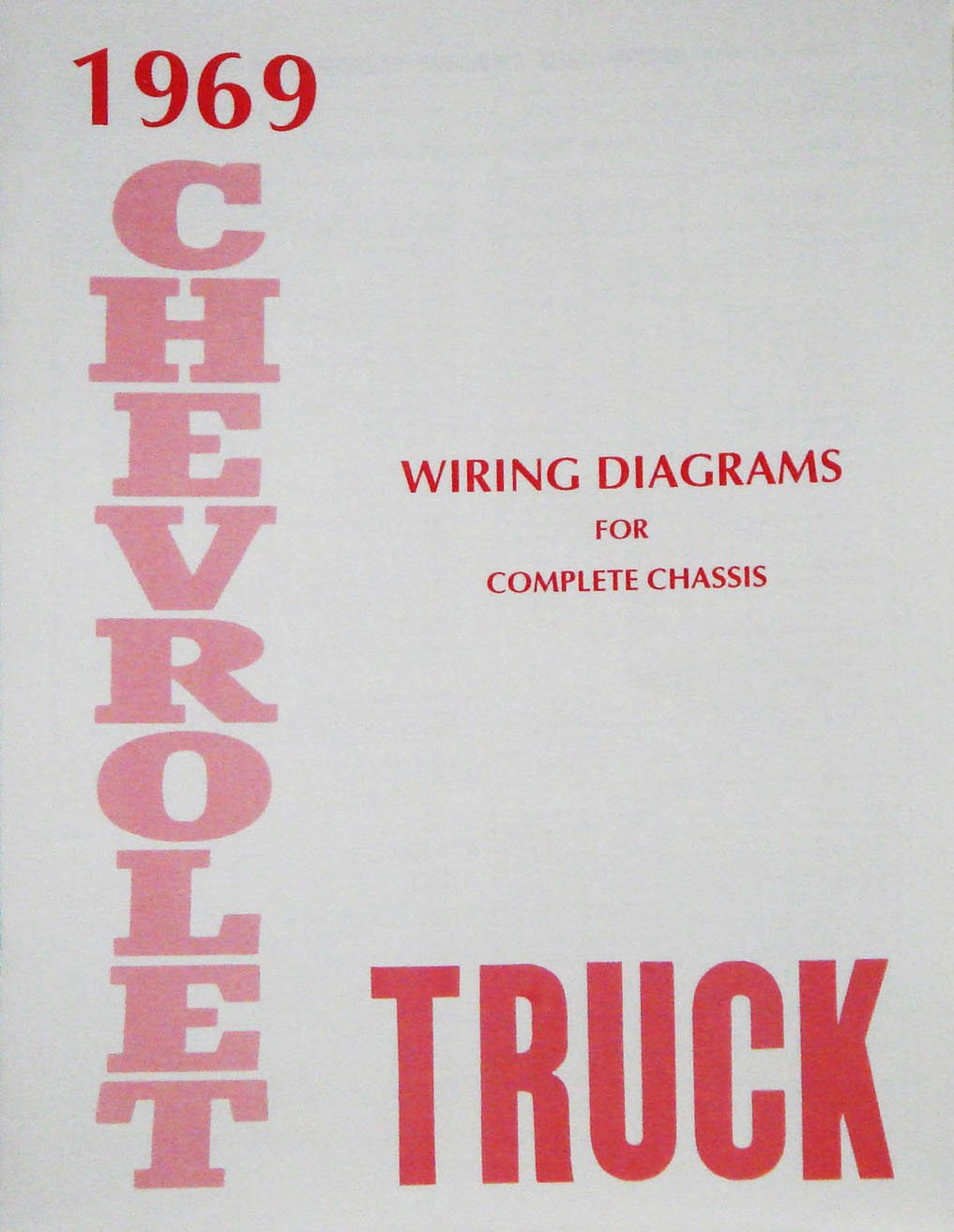 Wiring Diagram Manual for 1969 Chevrolet Truck