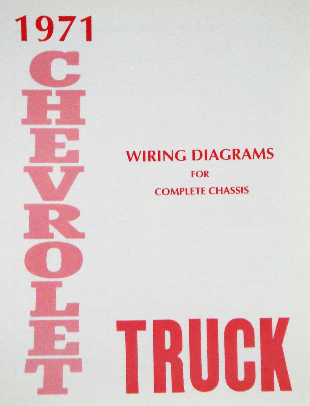Wiring Diagram Manual for 1971 Chevrolet Truck
