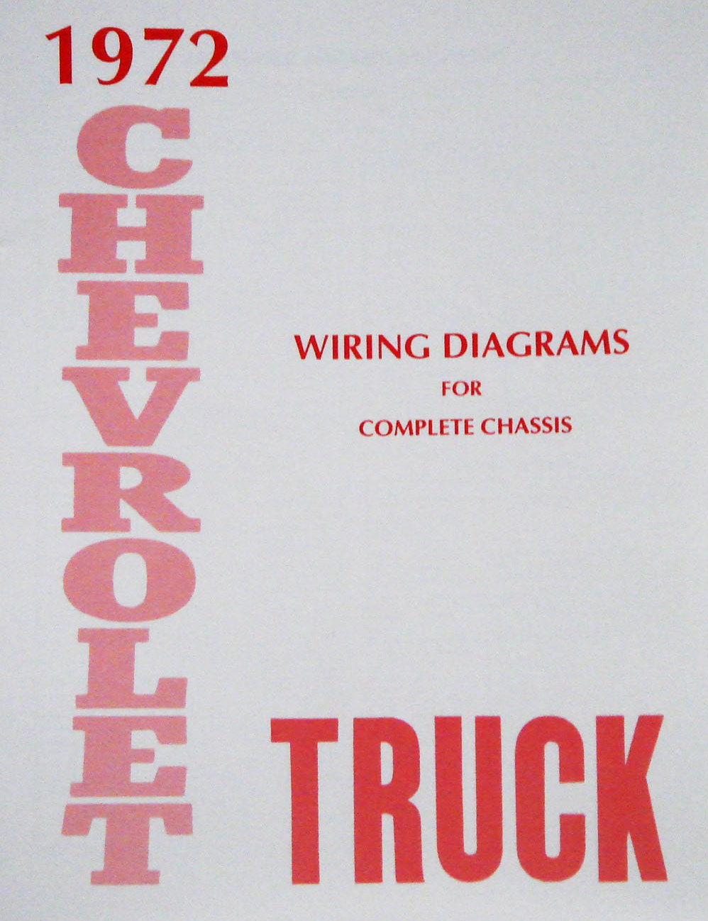 Wiring Diagram Manual for 1972 Chevrolet Truck