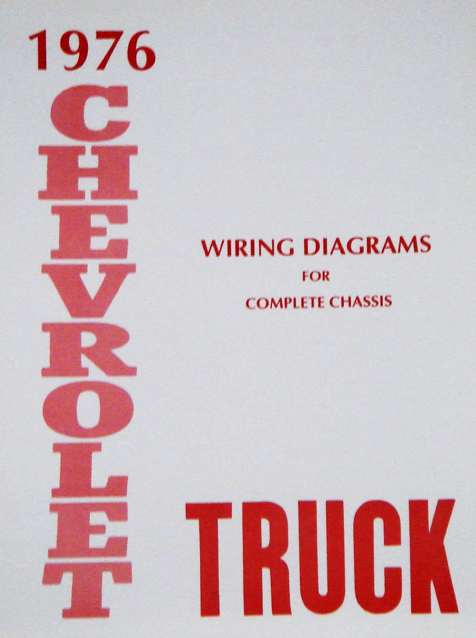 Wiring Diagram Manual for 1976 Chevrolet Truck