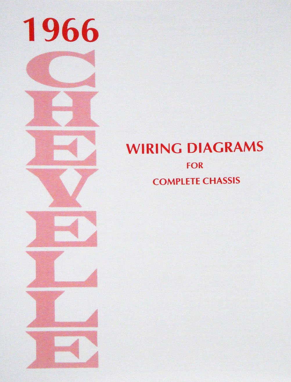 Wiring Diagram Manual for 1966 Chevrolet Chevelle & El-Camino