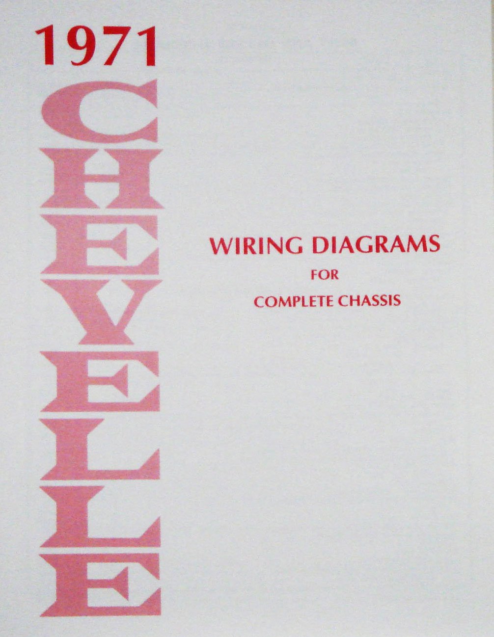 Wiring Diagram Manual for 1971 Chevrolet Chevelle & El-Camino