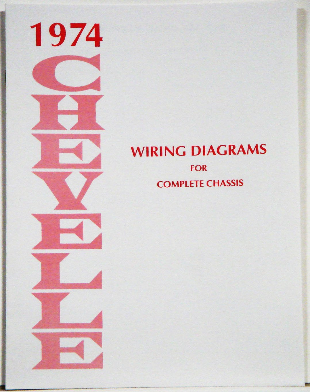 Wiring Diagram Manual for 1974 Chevrolet Chevelle & El-Camino