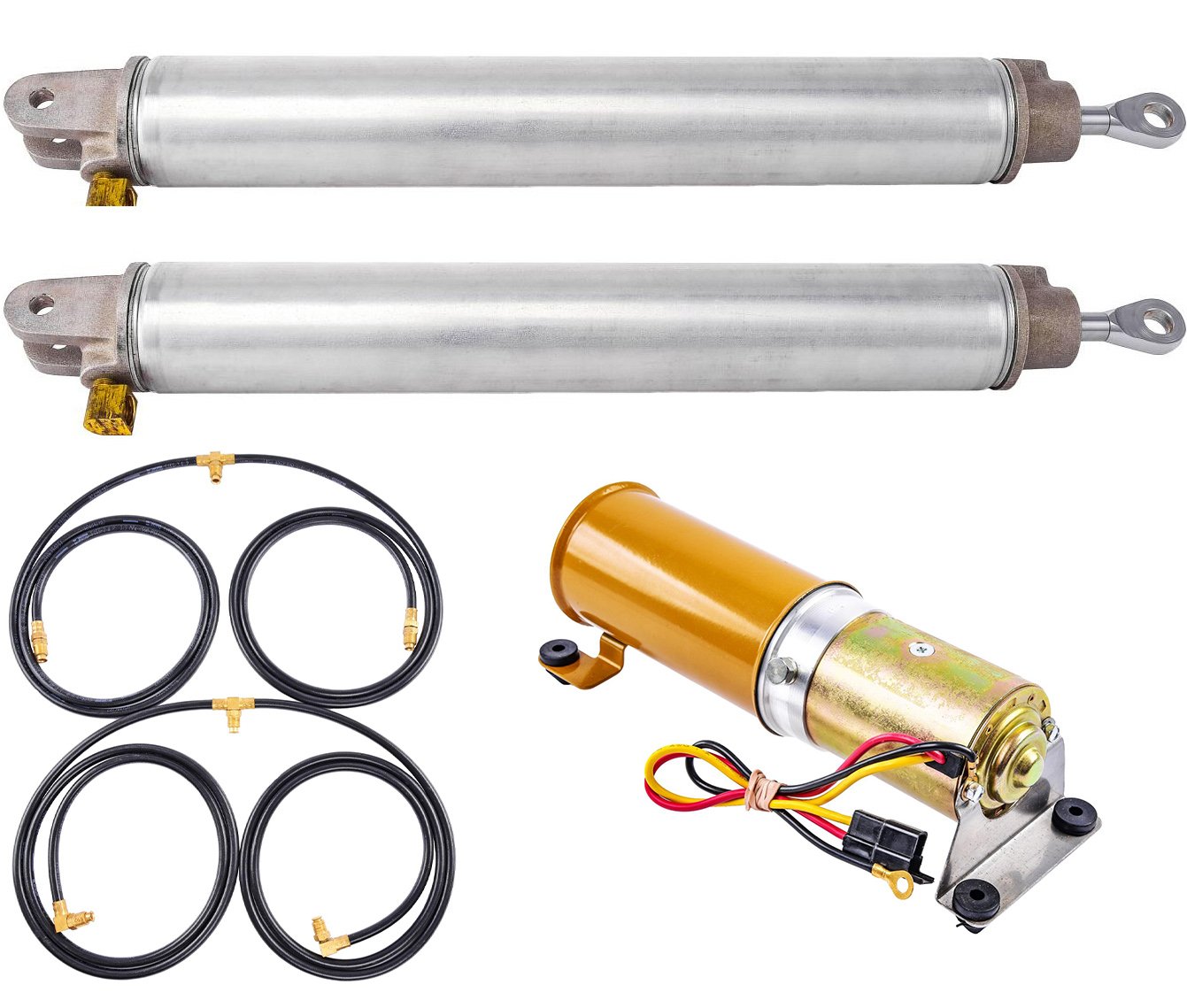Convertible Top Cylinder, Motor & Hose Kit for 1955-1957 Full-Size Chevrolet, Pontiac Convertibles [Sold as a Kit]