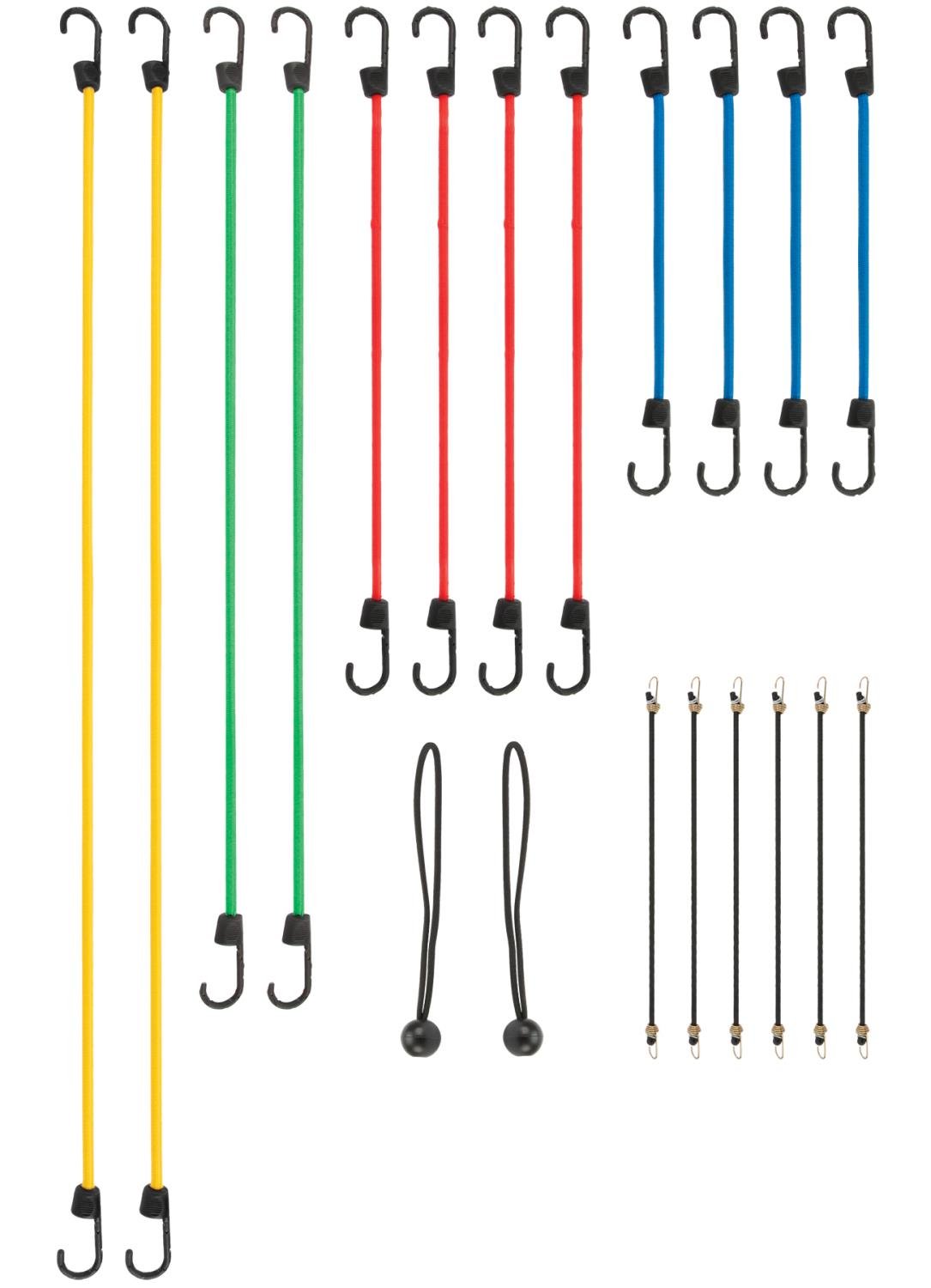 Secure X LD 20-Piece Bungee Cord Assortment