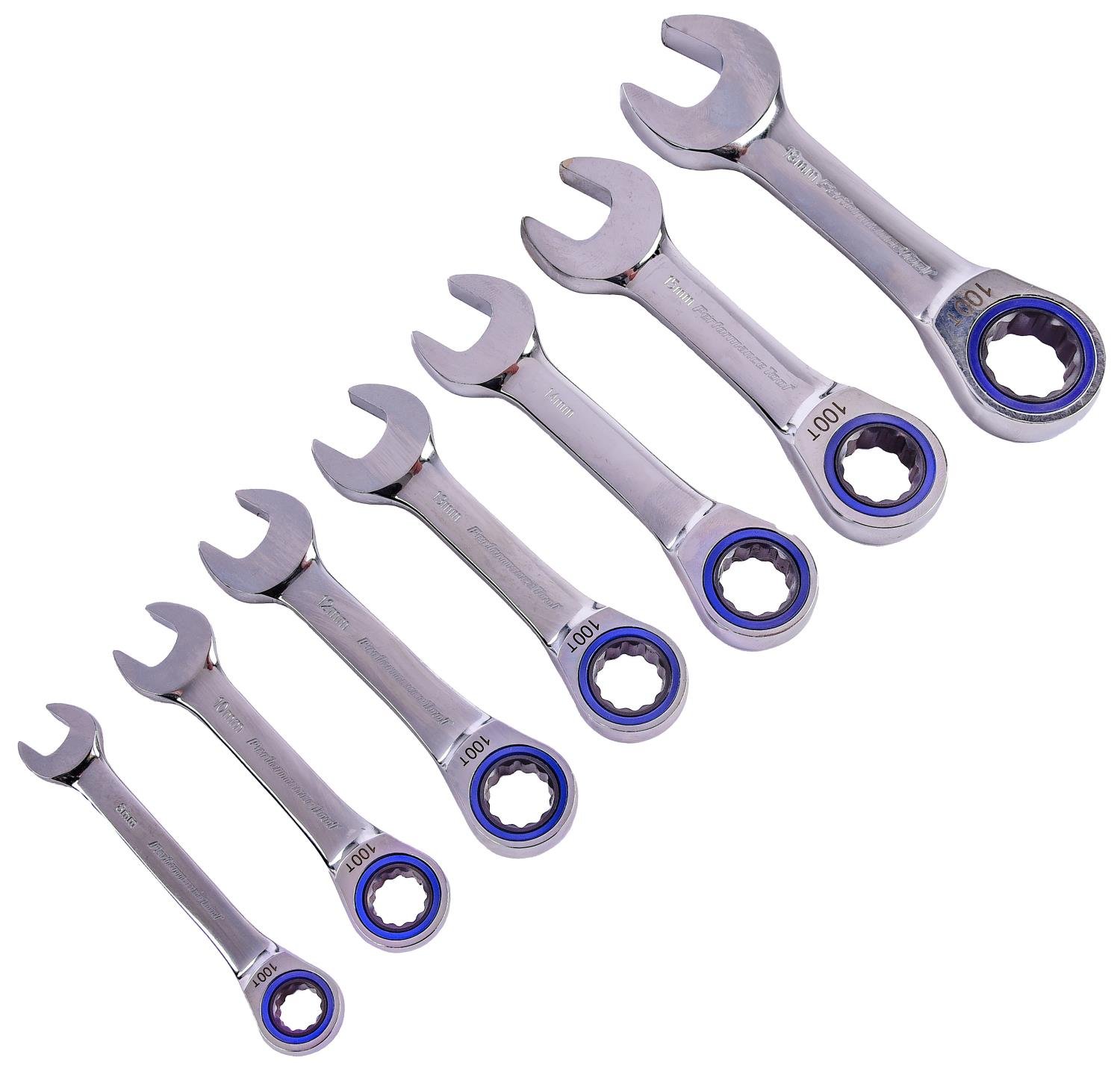 Ratcheting Wrench Set [7-Piece, Metric]