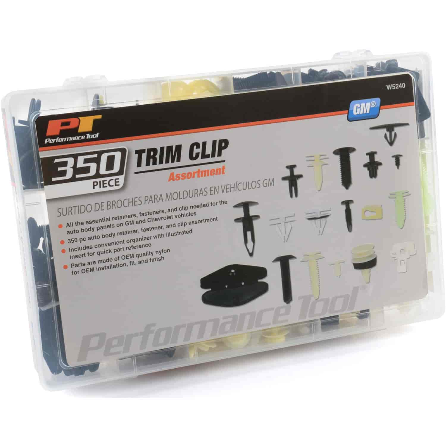 GM Trim Clip Assortment [350 Pieces]