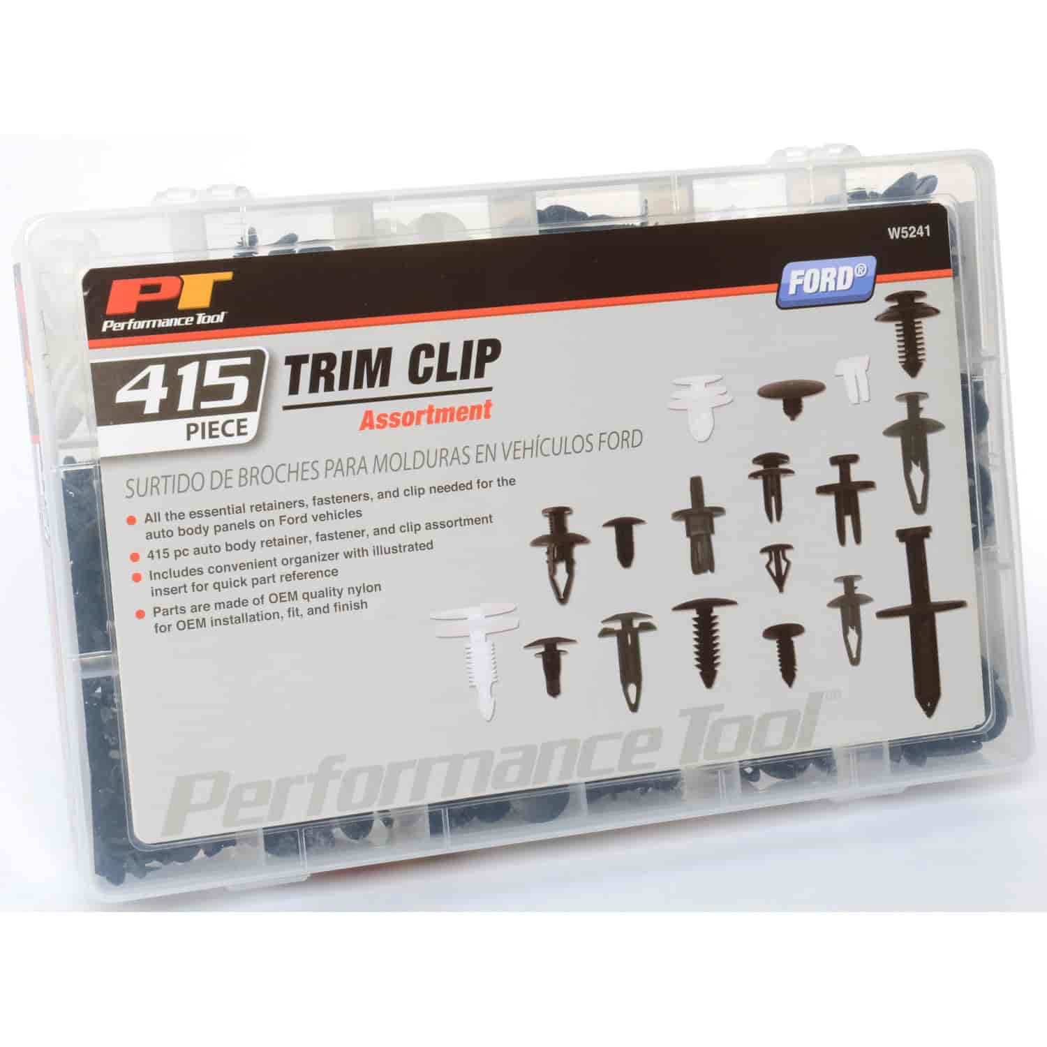 Ford Trim Clip Assortment 415 Pieces